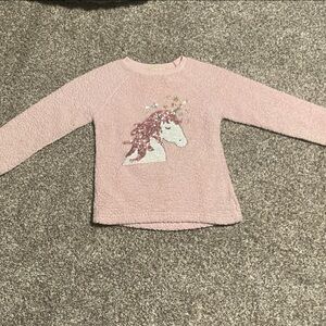 Cute Blush Pink btween Unicorn Sweater